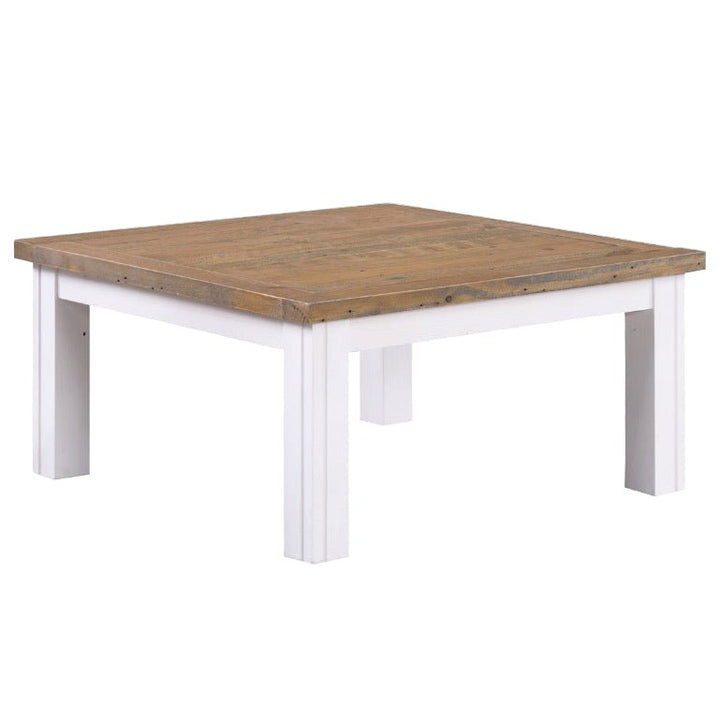 Splash of White Low Square Coffee Table1 - Duck Barn Interiors
