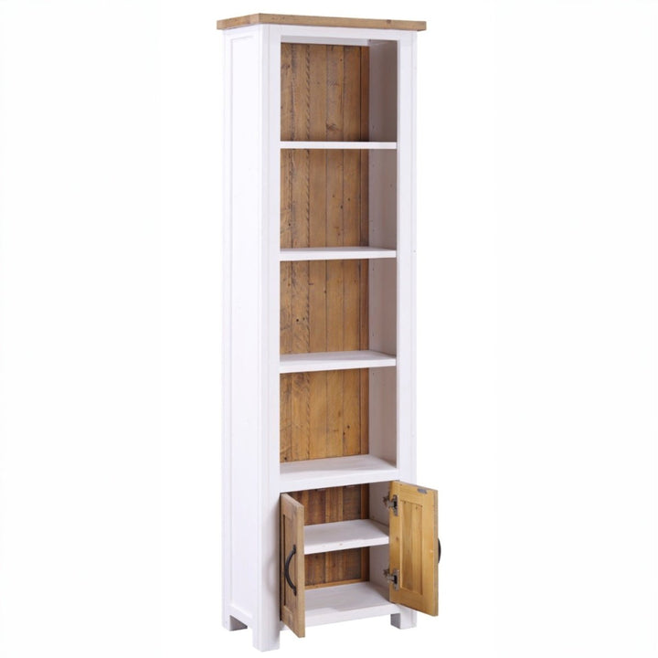 Splash of White Narrow Bookcase3 - Duck Barn Interiors