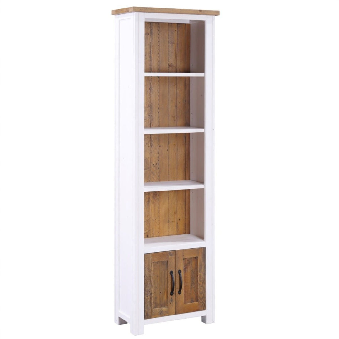 Splash of White Narrow Bookcase1 - Duck Barn Interiors