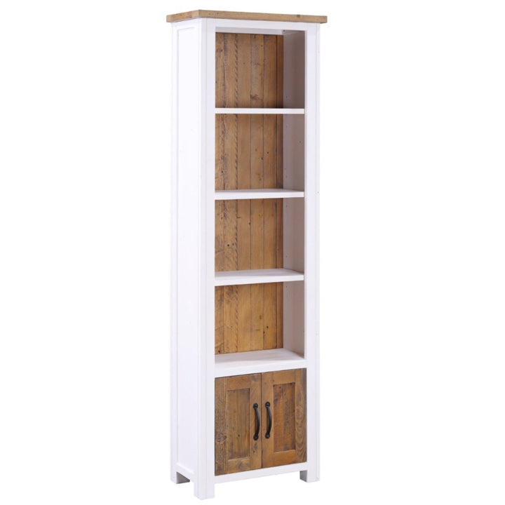 Splash of White Narrow Bookcase1 - Duck Barn Interiors