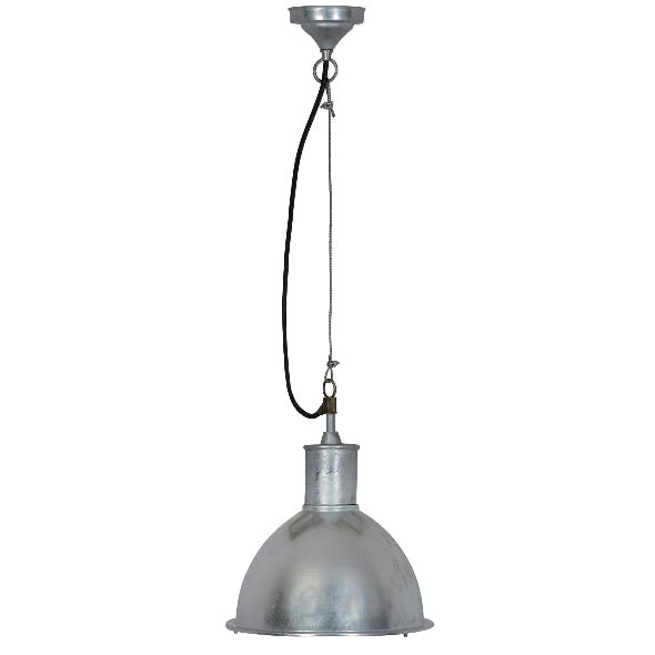 St Ives Bay Outdoor Pendant Light - Galvanised Steel1 - Duck Barn Interiors