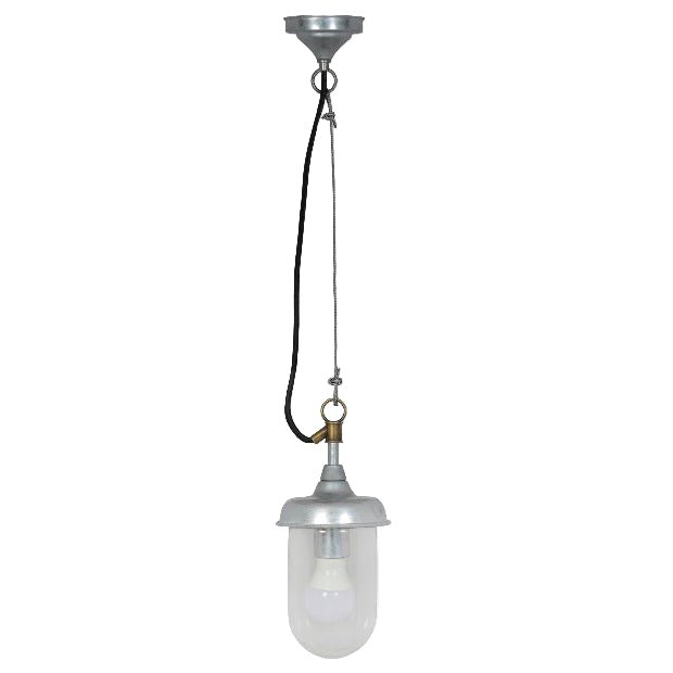 St Ives Harbour Outdoor Pendant Light - Galvanised Steel1 - Duck Barn Interiors