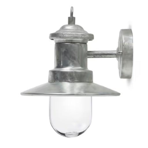 St Ives Ships Outdoor Light - Galvanised Steel1 - Duck Barn Interiors