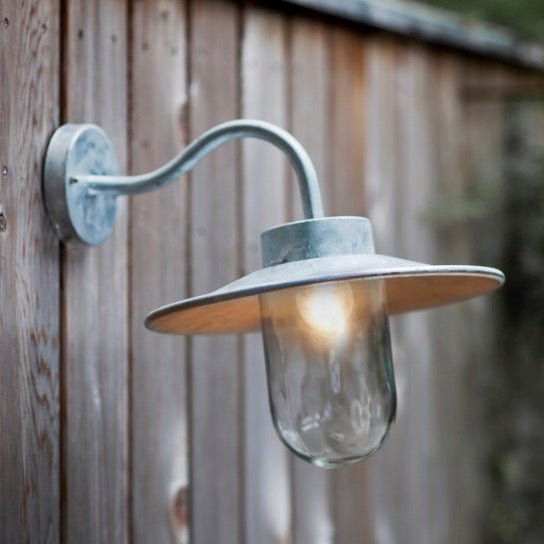 St Ives Swan Neck Outdoor Light - Silver1 - Duck Barn Interiors