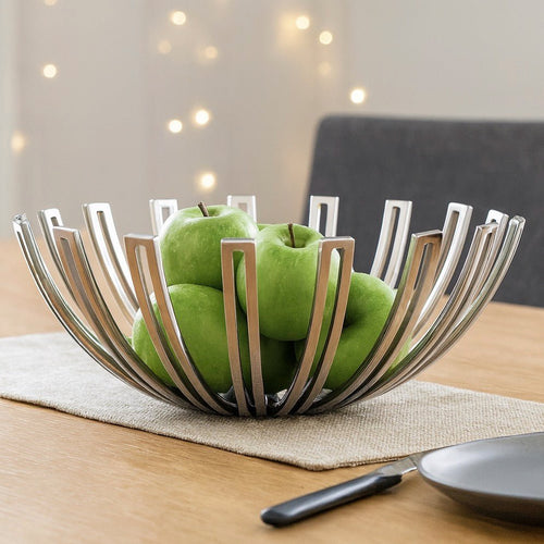 Stainless Steel Dual Pronged Fruit Bowl (3 Sizes)