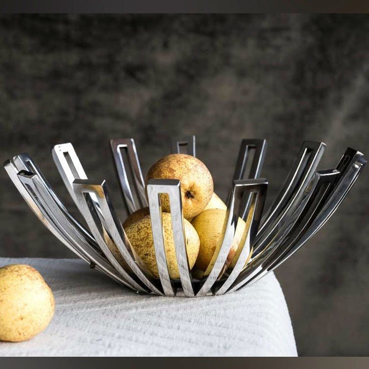 Stainless Steel Dual Pronged Fruit Bowl (3 Sizes)5 - Duck Barn Interiors