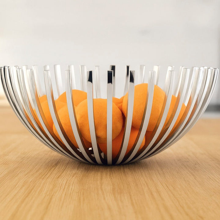 Stainless Steel Repeat Pronged Fruit Bowl (2 Sizes)1 - Duck Barn Interiors