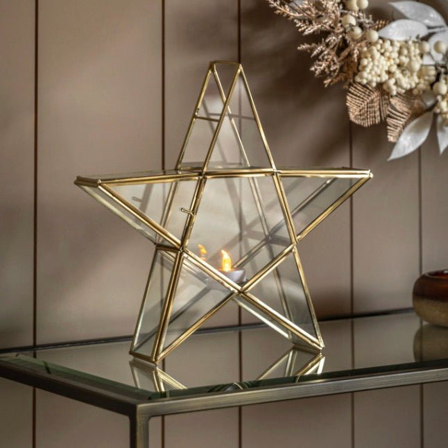 Star Tealight Holder - Gold4 - Duck Barn Interiors