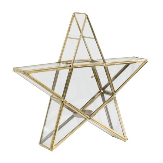 Star Tealight Holder - Gold7 - Duck Barn Interiors