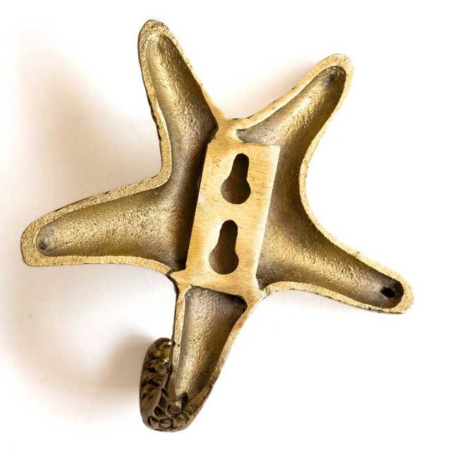 Starfish Gold Coat Hook - Small5 - Duck Barn Interiors