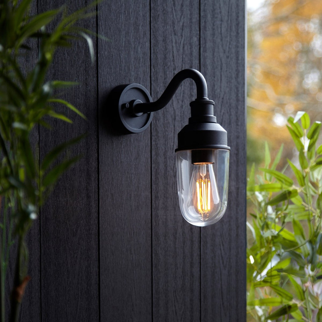 Sylvie Curved Outdoor Wall Light1 - Duck Barn Interiors