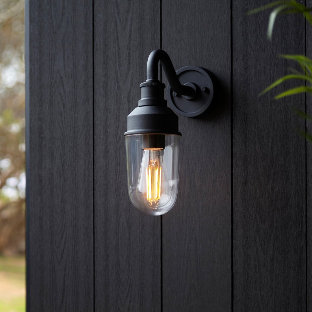 Sylvie Curved Outdoor Wall Light3 - Duck Barn Interiors