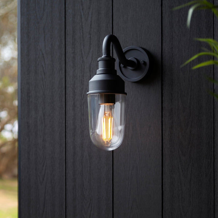 Sylvie Curved Outdoor Wall Light3 - Duck Barn Interiors