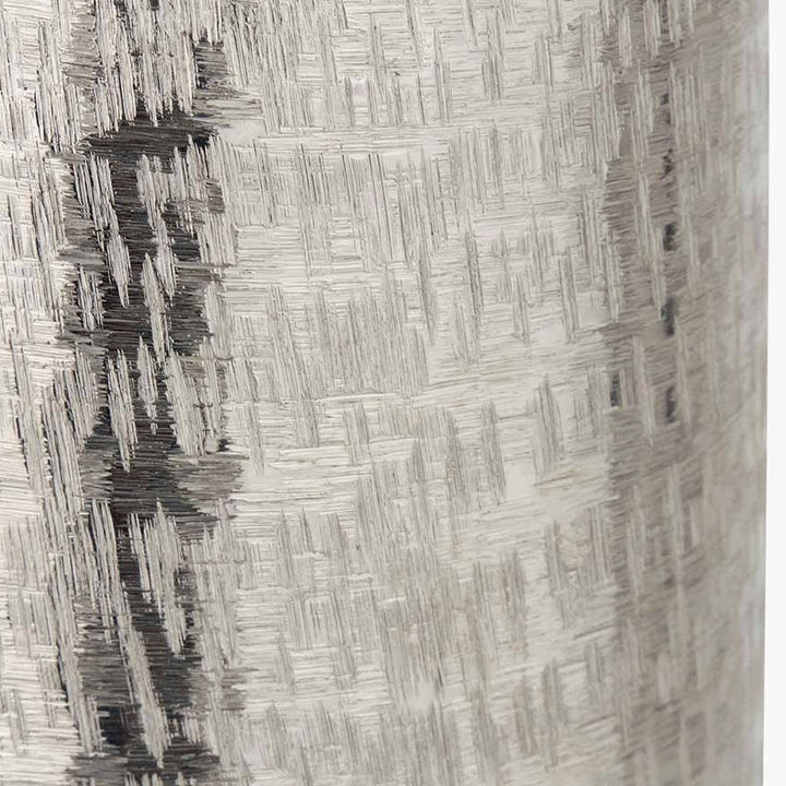Tall Silver Metal Hammered Vase6 - Duck Barn Interiors