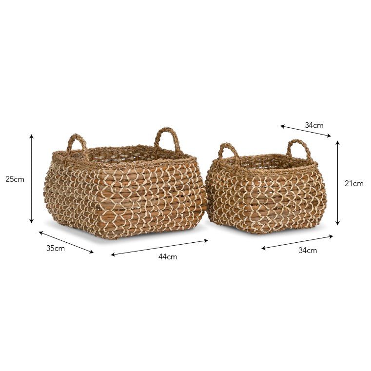 Taston Square Baskets - Set of 28 - Duck Barn Interiors