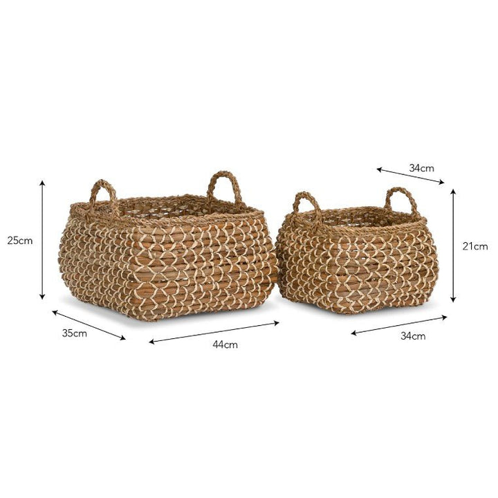 Taston Square Baskets - Set of 28 - Duck Barn Interiors