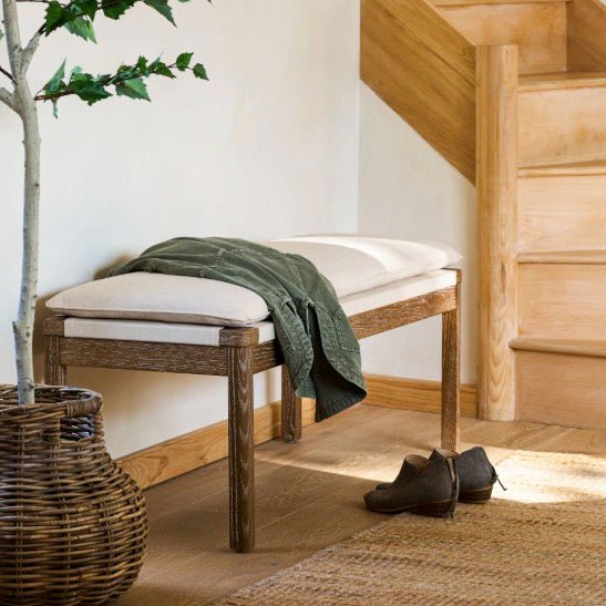 Templecombe Bench Oatmeal - Ash1 - Duck Barn Interiors