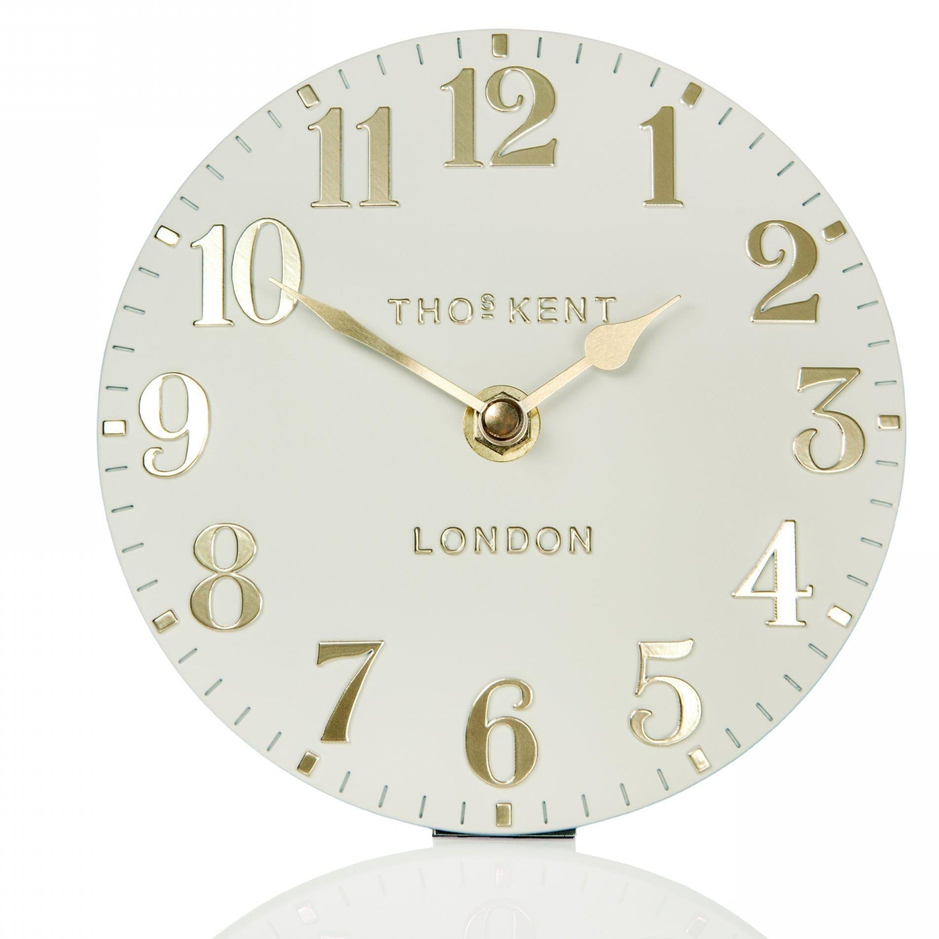 Thomas Kent Arabic Mantel Clock - Oatmeal (15cm/6") - Duck Barn Interiors