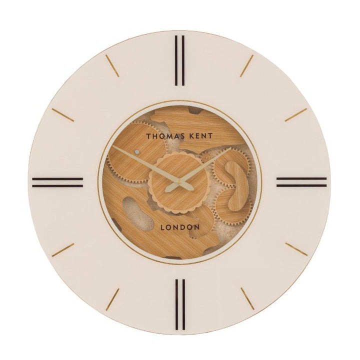 Thomas Kent Cogger Wall Clock - Oak (60cm)1 - Duck Barn Interiors