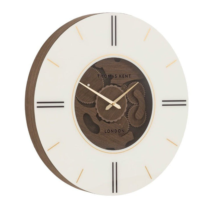 Thomas Kent Cogger Wall Clock - Walnut (60cm)6 - Duck Barn Interiors