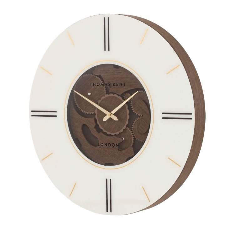 Thomas Kent Cogger Wall Clock - Walnut (60cm)5 - Duck Barn Interiors