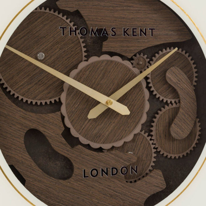 Thomas Kent Cogger Wall Clock - Walnut (60cm)8 - Duck Barn Interiors