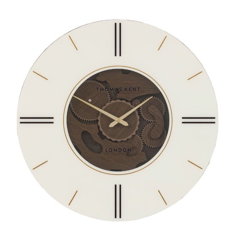 Thomas Kent Cogger Wall Clock - Walnut (60cm)1 - Duck Barn Interiors