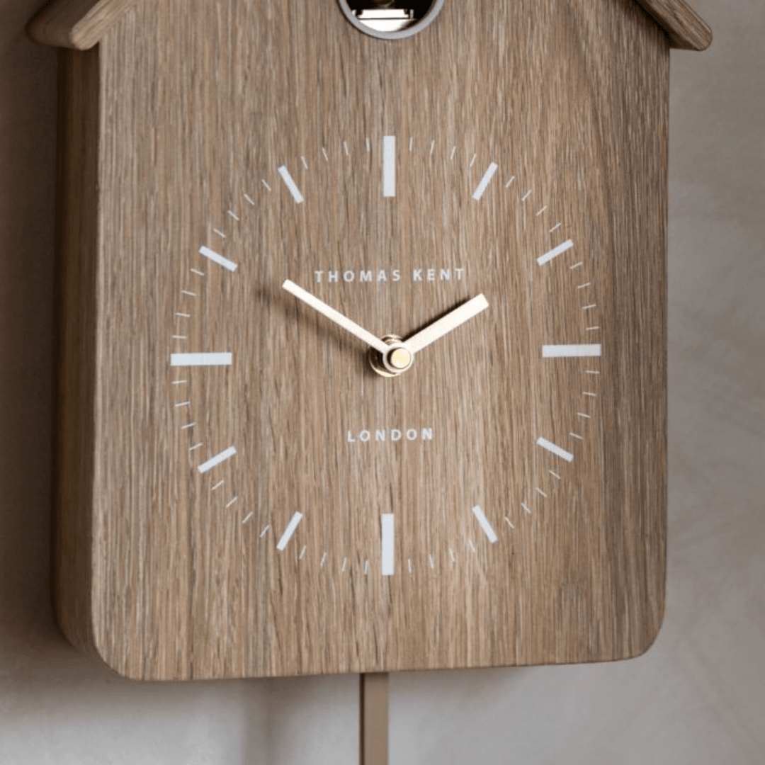 Thomas Kent Cuckoo Clock - Oak3 - Duck Barn Interiors