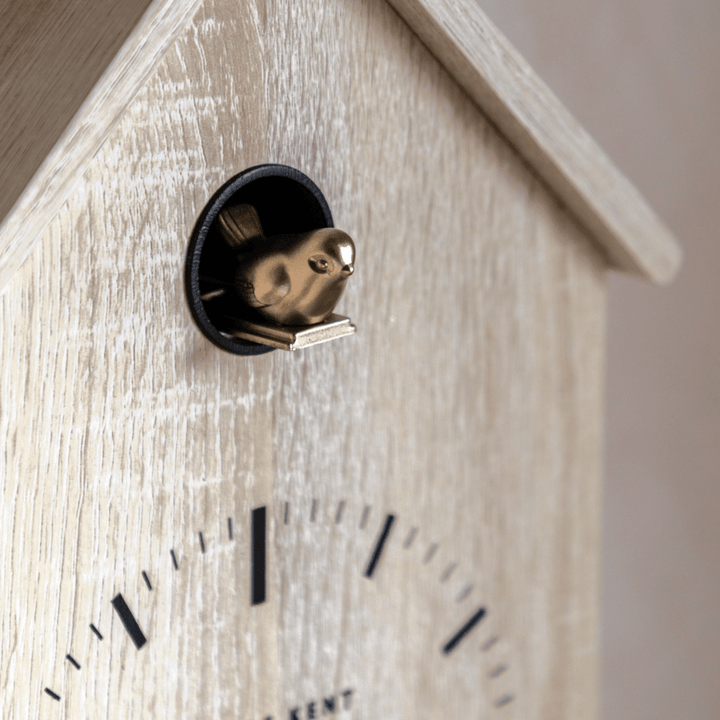 Thomas Kent Cuckoo Clock - Washed Oak2 - Duck Barn Interiors