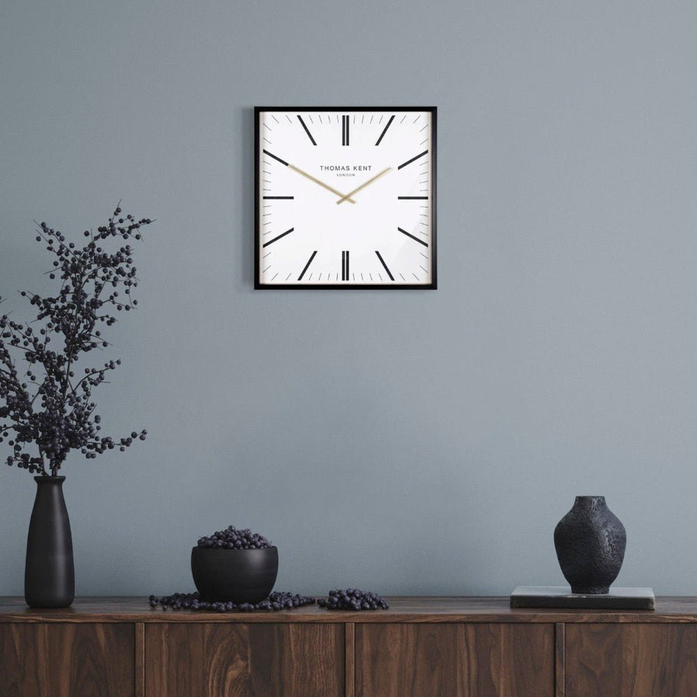 Thomas Kent Garrick Wall Clock - White (40cm/16")4 - Duck Barn Interiors