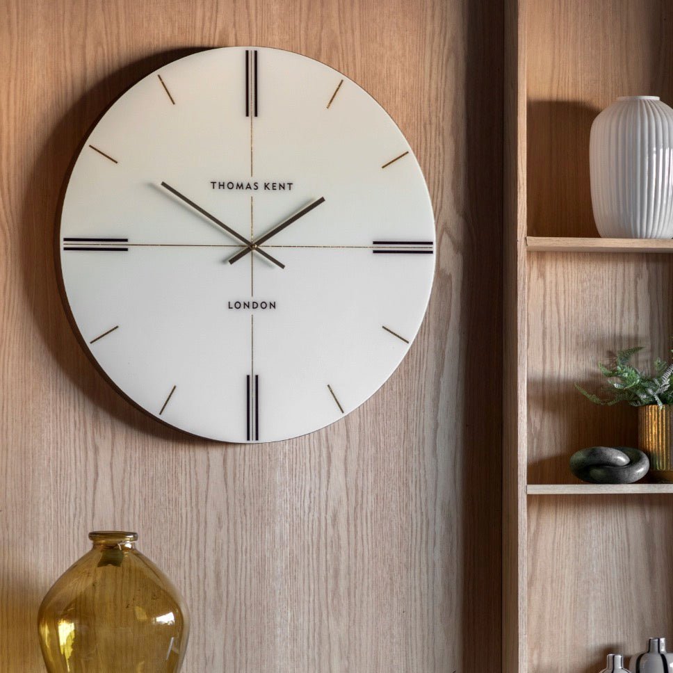 Thomas Kent Greenwich Wall Clock (80cm) - Snow White2 - Duck Barn Interiors