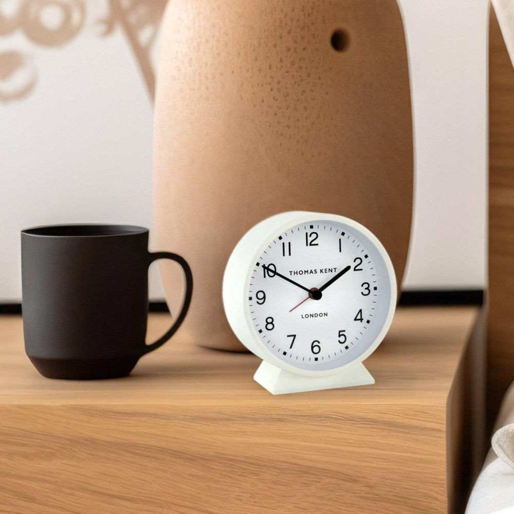 Thomas Kent Puffin Alarm Clock - Snowberry White1 - Duck Barn Interiors