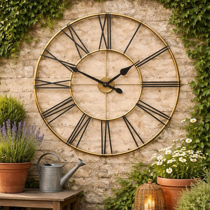 Thomas Kent Summer House Outdoor Wall Clock - Copper (81cm/32")1 - Duck Barn Interiors