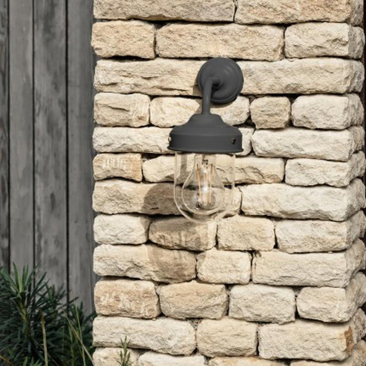 Thurlaston Barn Outdoor Light - Carbon Steel1 - Duck Barn Interiors