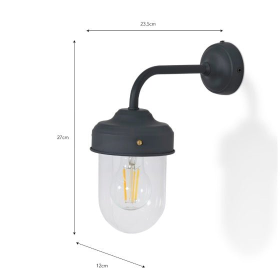 Thurlaston Barn Outdoor Light - Carbon Steel4 - Duck Barn Interiors