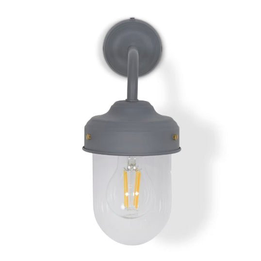 Thurlaston Barn Outdoor Light - Charcoal Steel2 - Duck Barn Interiors