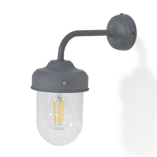 Thurlaston Barn Outdoor Light - Charcoal Steel3 - Duck Barn Interiors