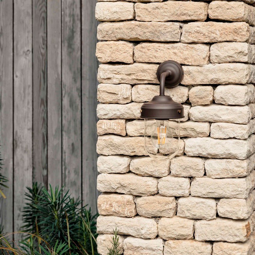 Thurlaston Barn Outdoor Light - Coffee Bean Steel3 - Duck Barn Interiors
