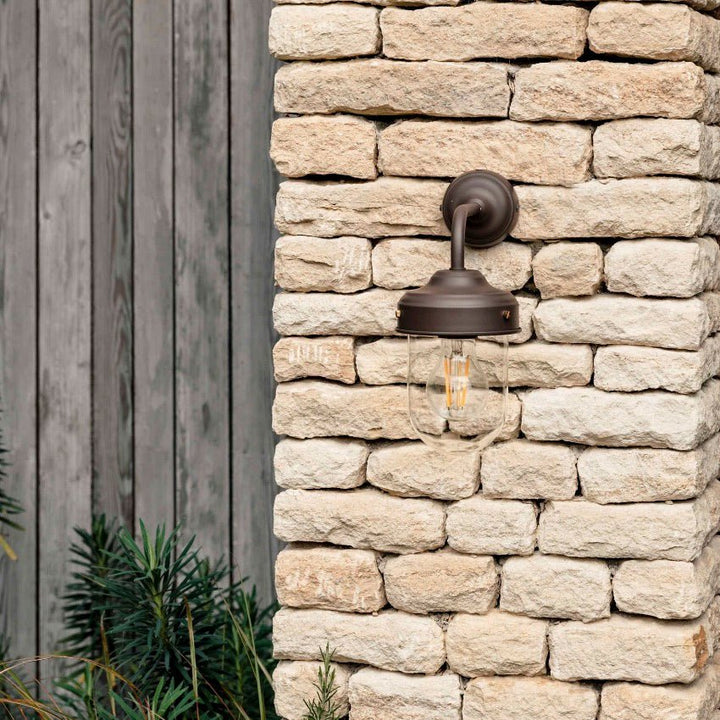 Thurlaston Barn Outdoor Light - Coffee Bean Steel3 - Duck Barn Interiors