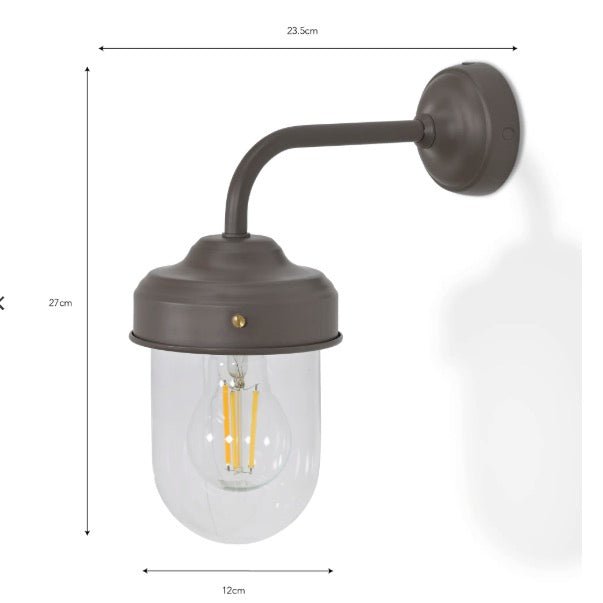 Thurlaston Barn Outdoor Light - Coffee Bean Steel6 - Duck Barn Interiors