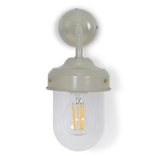 Thurlaston Barn Outdoor Light - Light Clay Steel2 - Duck Barn Interiors