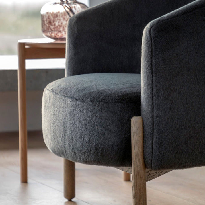Tindon Armchair - Alaska Graphite2 - Duck Barn Interiors