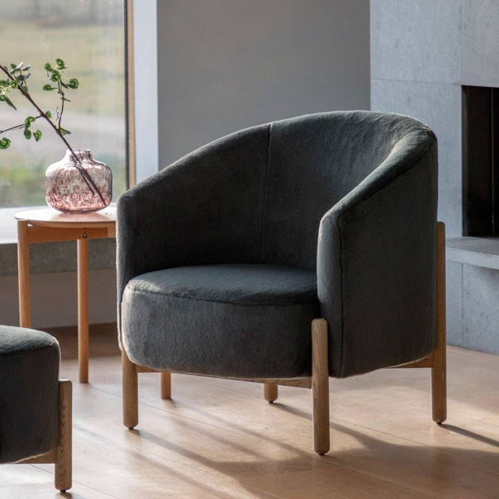 Tindon Armchair - Alaska Graphite1 - Duck Barn Interiors