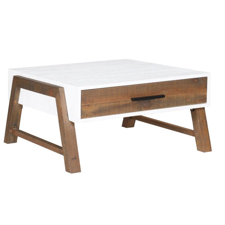 Trinity Reclaimed Wood Square Coffee Table1 - Duck Barn Interiors