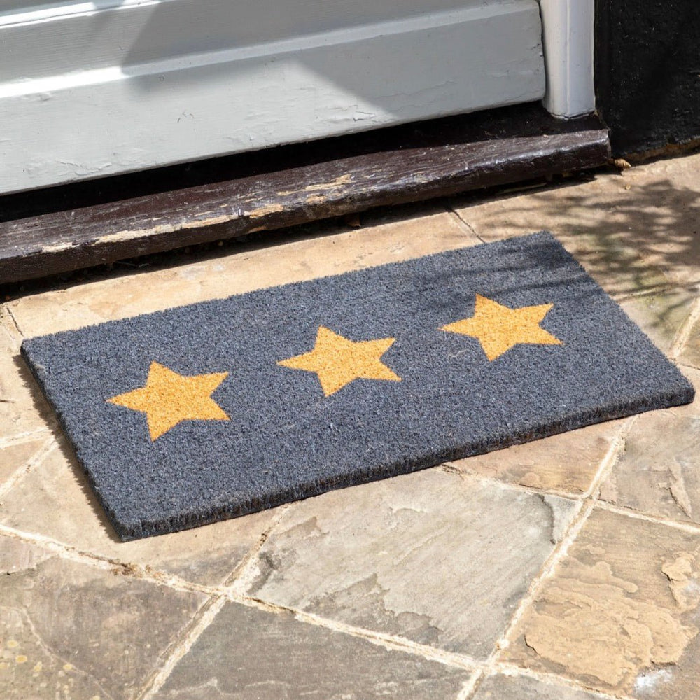 Triple Star Grey Doormat1 - Duck Barn Interiors
