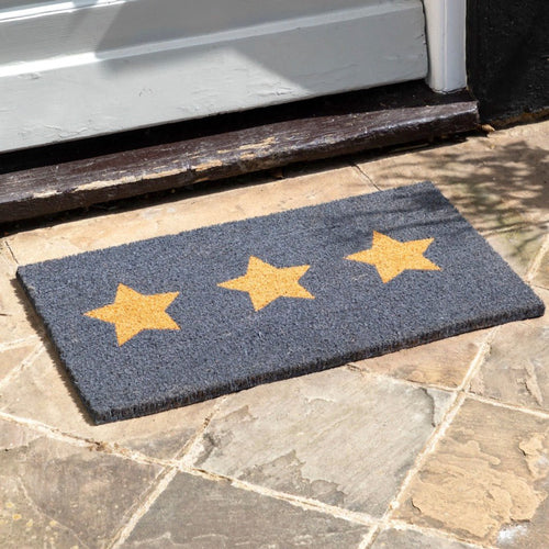 Triple Star Grey Doormat