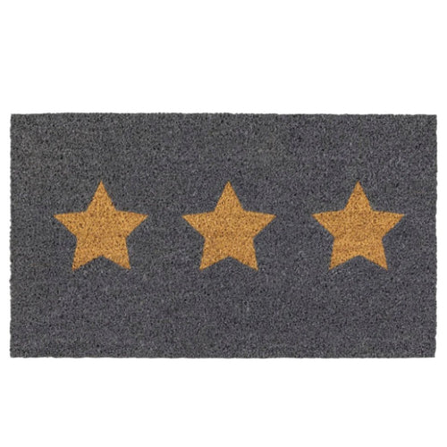 Triple Star Grey Doormat