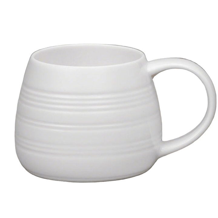 Tulip White Bone China Mug - Linear1 - Duck Barn Interiors