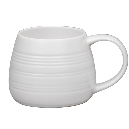 Tulip White Bone China Mug - Linear