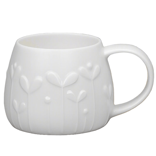 Tulip White Bone China Mug - Petal